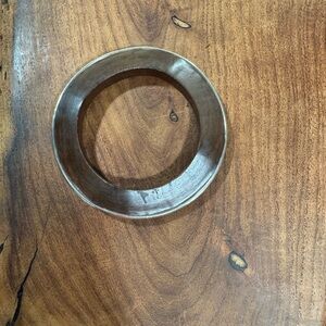 Silpada Rustic Brown Bangle .925 trim